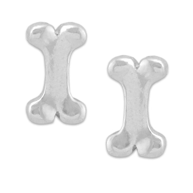 Dog Bone Stud Earrings, Mini Bone