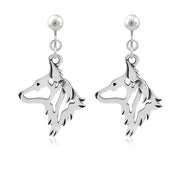 Sterling Silver Dutch Shepherd Earrings