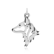 Dutch Shepherd Pendant Necklace in Sterling Silver