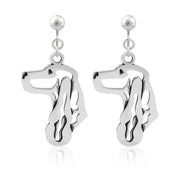 Sterling Silver English Cocker Spaniel Earrings