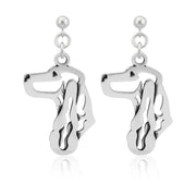 Sterling Silver English Cocker Spaniel Earrings