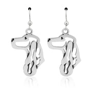 Sterling Silver English Cocker Spaniel Earrings