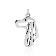 English Cocker Spaniel Pendant Necklace in Sterling Silver