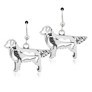 Golden Retriever Earrings in Sterling Silver