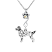 Crystal Goldendoodle Necklace, Body