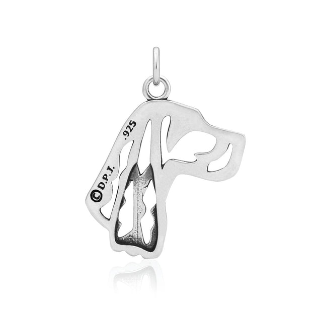 Gordon Setter Pendant Necklace in Sterling Silver