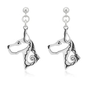 Sterling Silver Great Dane Earrings