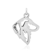 Great Pyrenees Pendant Necklace in Sterling Silver