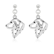 Sterling Silver Great Pyrenees Earrings