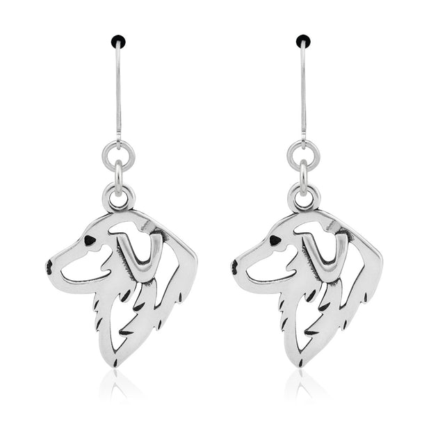 Sterling Silver Great Pyrenees Earrings