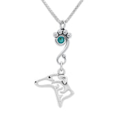 Crystal Greyhound Necklace, Head