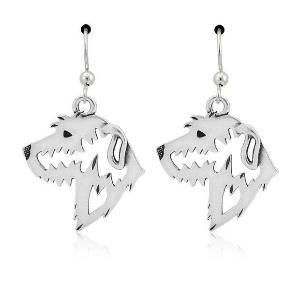 Sterling Silver Irish Wolfhound Earrings