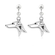 Sterling Silver Italian Greyhound Earrings