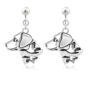 Labrador Retriever Earrings, w/Ducks Head