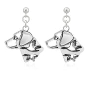 Labrador Retriever Earrings, w/Ducks Head