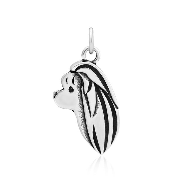 Maltese Pendant Head Design in Sterling Silver.