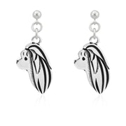 Sterling Silver Maltese Earrings