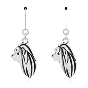 Sterling Silver Maltese Earrings