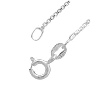 Sterling Silver Boxer Necklace w/Paw Print Enhancer, Body