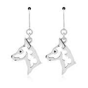 Sterling Silver Miniature Pinscher Earrings