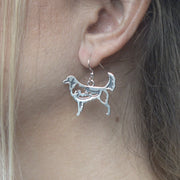 Sterling Silver Nova Scotia Duck Tolling Retriever Earrings