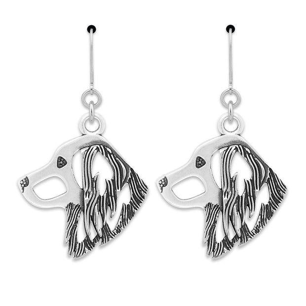 Sterling Silver Nederlandse Kooikerhoundje Earrings