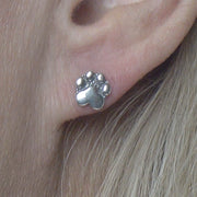 Paw Print Post Earrings, Mini Speak to the Paw