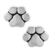 Paw Print Post Earrings, Basic Paw