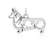 Pembroke Welsh Corgi Pendant Body Design in Sterling Silver.