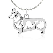 Pembroke Welsh Corgi Necklace Jewelry in Sterling Silver