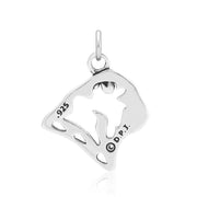 Pug Pendant Necklace in Sterling Silver