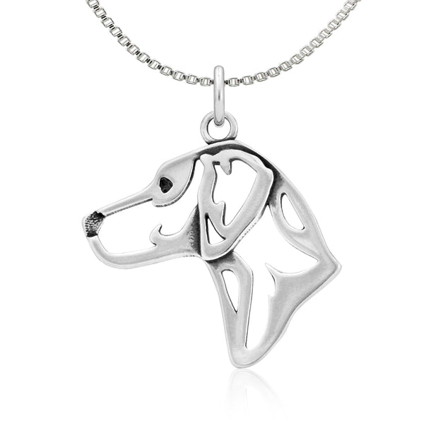 Sterling Silver Rhodesian Ridgeback Necklace, Head