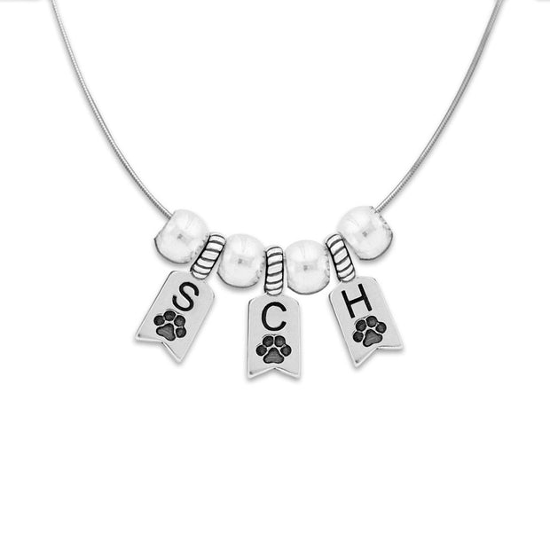 Sterling Silver SCH Necklace, Snooker Champion Jewelry