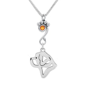 Crystal Saint Bernard Necklace, Head