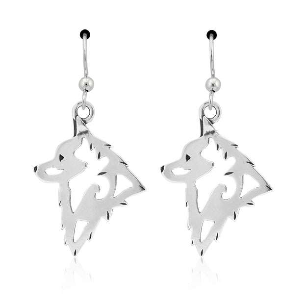 Sterling Silver Schipperke Earrings