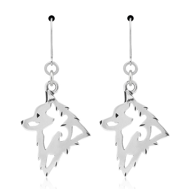 Sterling Silver Schipperke Earrings