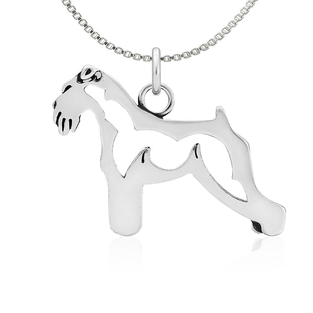 Schnauzer Necklace Jewelry in Sterling Silver