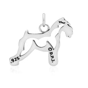 Schnauzer Necklace Jewelry in Sterling Silver