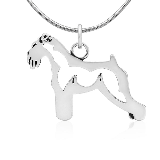 Schnauzer Necklace Jewelry in Sterling Silver