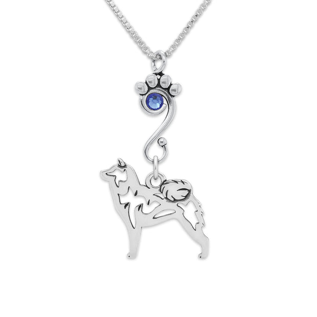 Crystal Shiba Inu Necklace, Body