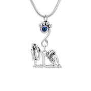 Crystal Shih Tzu Necklace, Show Cut Body