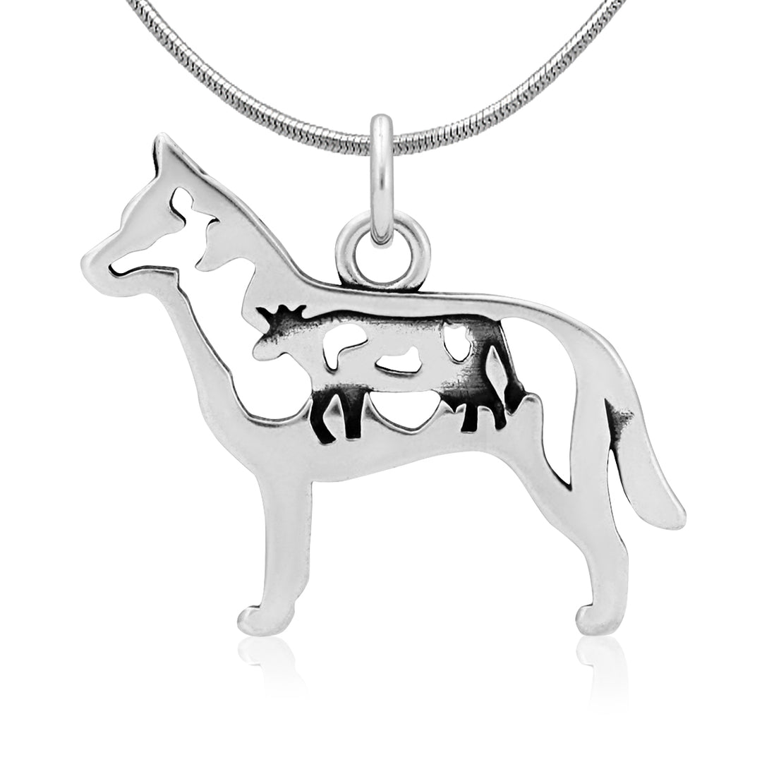 Hell three head dog 925 silver pendant necklace, dog head silver pendant jewelry, vicious on sale dog jewelry personalized gifts