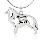 Belgian Sheepdog Necklace Jewelry in Sterling Silver