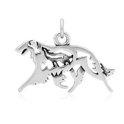 Borzoi Necklace Jewelry in Sterling Silver