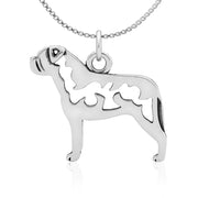 Bullmastiff Necklace Jewelry in Sterling Silver