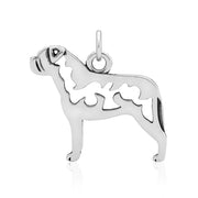 Bullmastiff Necklace Jewelry in Sterling Silver