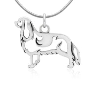 Cavalier King Charles Spaniel Necklace Jewelry in Sterling Silver