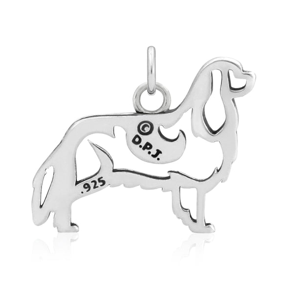 Cavalier King Charles Spaniel Necklace Jewelry in Sterling Silver