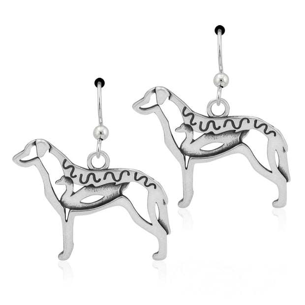 Sterling Silver Chesapeake Bay Retriever Earrings