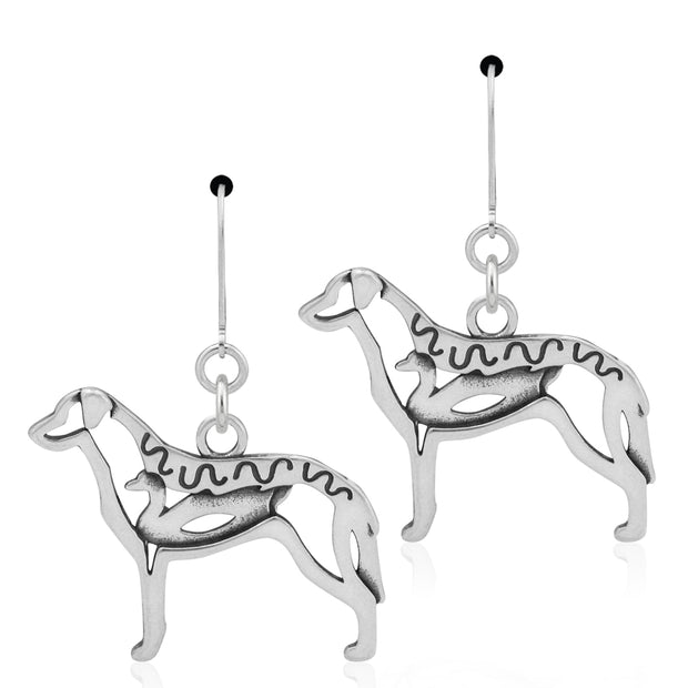 Sterling Silver Chesapeake Bay Retriever Earrings